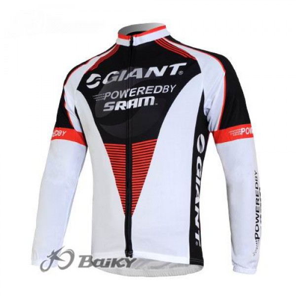 Giant Sram Pro Team Fahrradtrikot Langarm Weiß Schwarz Rot Giant Sram Pro Team Fahrradtrikot Langarm Weiß Schwarz Rot