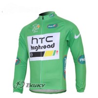 HTC-Highroad Pro Team Fahrradtrikot Langarm Grün
