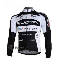 Kuota Indeland Pro Team Fahrradtrikot Langarm Schwarz Weiß