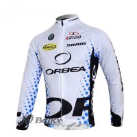 Orbea Pro Team Fahrradtrikot Langarm Weiß