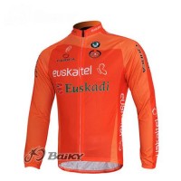 Euskaltel-Euskadi Pro Team Fahrradtrikot Langarm Orange