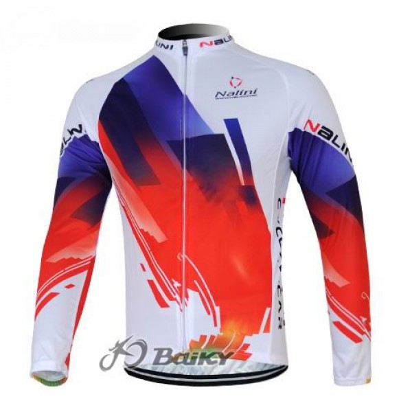 Nalini Pro Team Fahrradtrikot Langarm Rot Weiß Nalini Pro Team Fahrradtrikot Langarm Rot Weiß