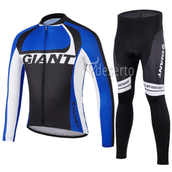 2014 Giant Radbekleidung Satz Fahrradtrikot Langarm und Lang Radhose
