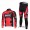 BMC Racing Pro Team Radbekleidung Satz Fahrradtrikot Langarm und Lang Radhose Rot