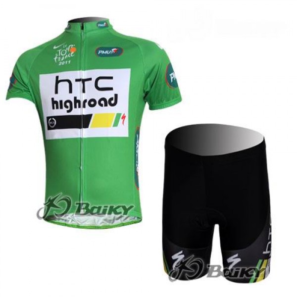 HTC-Highroad Pro Team Radtrikot Kurzarm Kurz Radhose Kits Grün HTC-Highroad Pro Team Radtrikot Kurzarm Kurz Radhose Kits Grün
