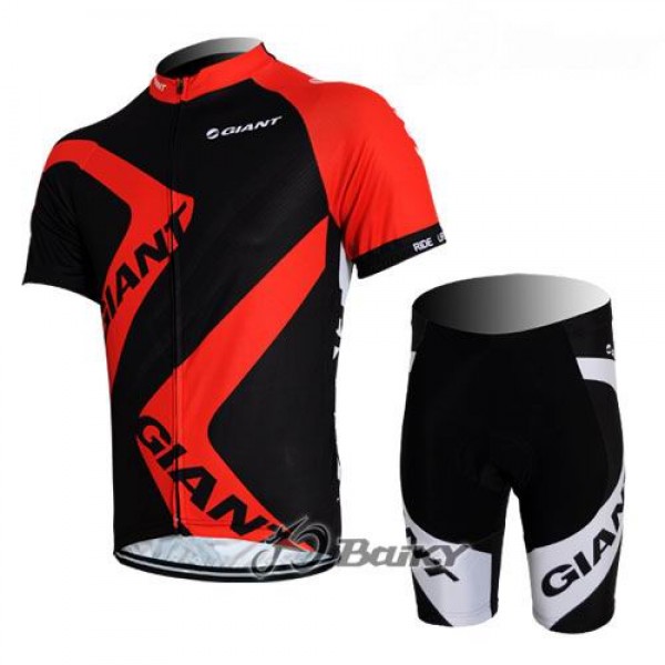 Giant Ride Life Radbekleidung Radtrikot Kurzarm und Fahrradhosen Kurz Schwarz Rot Giant Ride Life Radbekleidung Radtrikot Kurzarm und Fahrradhosen Kurz Schwarz Rot