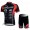 MHW Cube Racing Team Radbekleidung Radtrikot Kurzarm und Fahrradhosen Kurz Rot Schwarz
