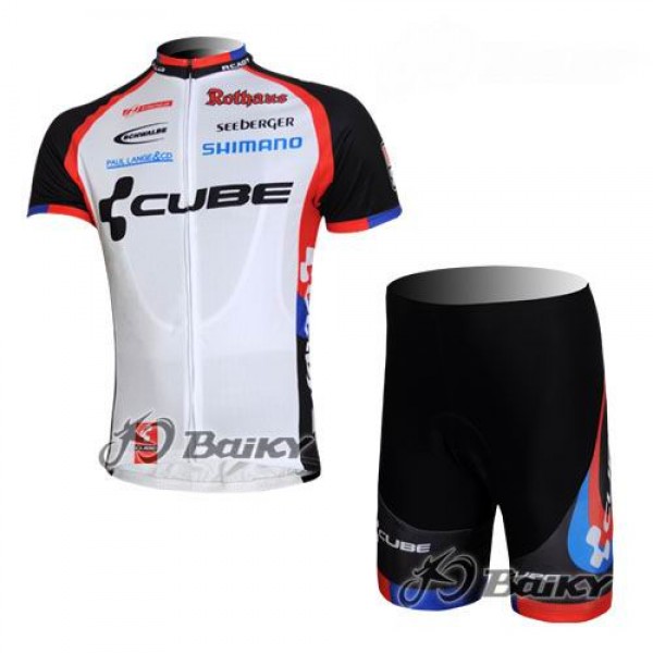 Cube Fintro Pro Team Radtrikot Kurzarm Kurz Radhose Kits Weiß Schwarz Cube Fintro Pro Team Radtrikot Kurzarm Kurz Radhose Kits Weiß Schwarz