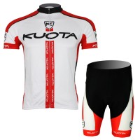 2013 KUOTA Radtrikot Kurzarm und Kurz Radhose Kits Weiß Rot