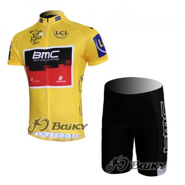 BMC 2011 Tour De France Radtrikot Kurzarm Kurz Radhose Kits Gelb BMC 2011 Tour De France Radtrikot Kurzarm Kurz Radhose Kits Gelb
