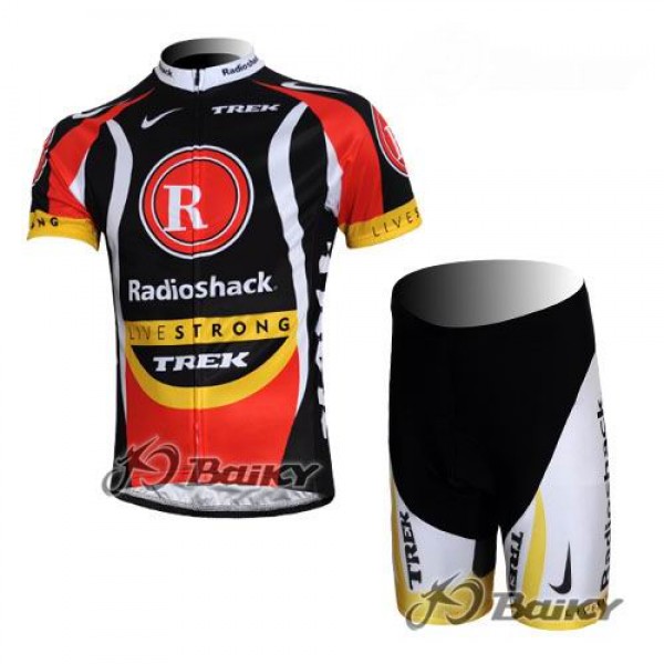 RadioShack Trek Livestrong Radbekleidung Radtrikot Kurzarm und Fahrradhosen Kurz Schwarz Rot RadioShack Trek Livestrong Radbekleidung Radtrikot Kurzarm und Fahrradhosen Kurz Schwarz Rot