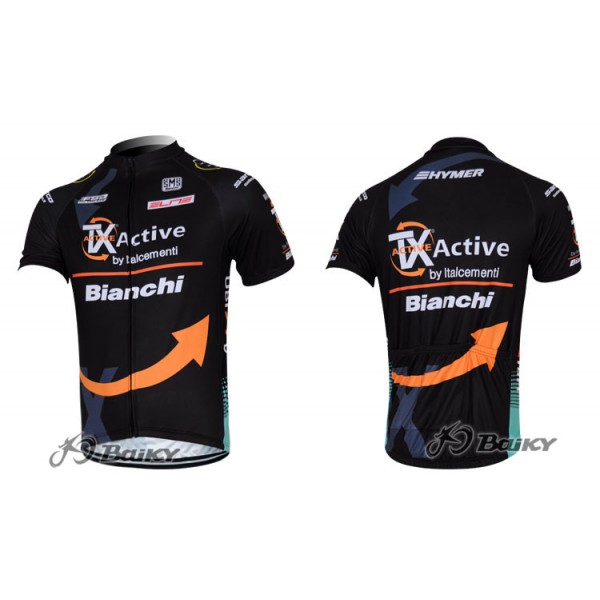 TX active bianchiRadtrikot KurzarmSchwarz