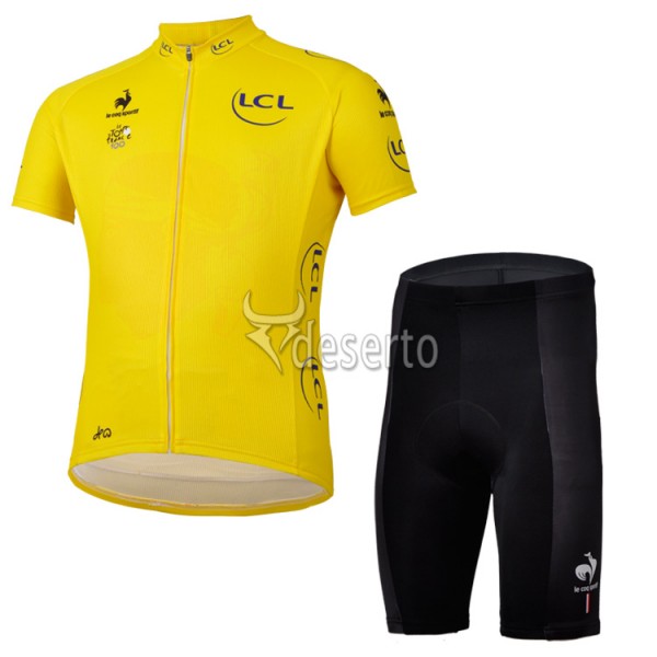 Tour de France Gelbes Trikot Radbekleidung Radtrikot Kurzarm und Fahrradhosen Kurz Tour de France Gelbes Trikot Radbekleidung Radtrikot Kurzarm und Fahrradhosen Kurz
