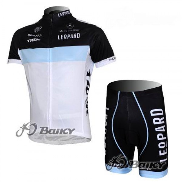 Leopard Trek Pro Team Radbekleidung Radtrikot Kurzarm und Fahrradhosen Kurz Schwarz Blau Weiß Leopard Trek Pro Team Radbekleidung Radtrikot Kurzarm und Fahrradhosen Kurz Schwarz Blau Weiß