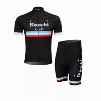2014 Bianchi Radbekleidung Radtrikot Kurzarm und Fahrradhosen Kurz