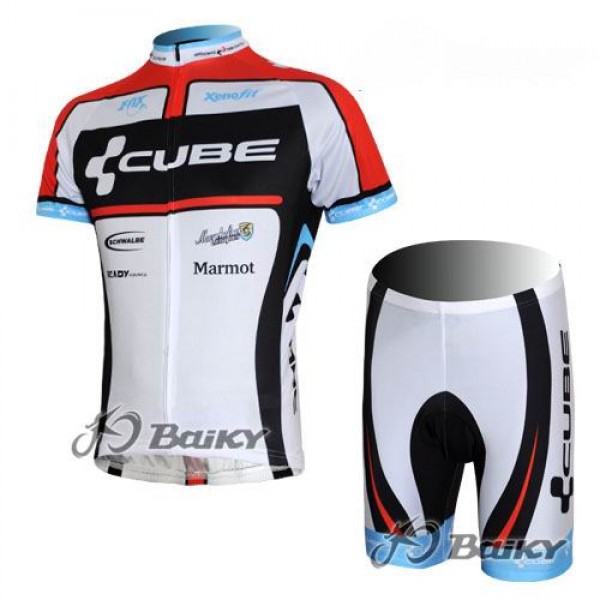 Cube Fintro Pro Team Radtrikot Kurzarm Kurz Radhose Kits Weiß Rot Cube Fintro Pro Team Radtrikot Kurzarm Kurz Radhose Kits Weiß Rot