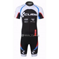 2013 Cube Radtrikot Kurzarm und Kurz Radhose Kits Weiß Schwarz