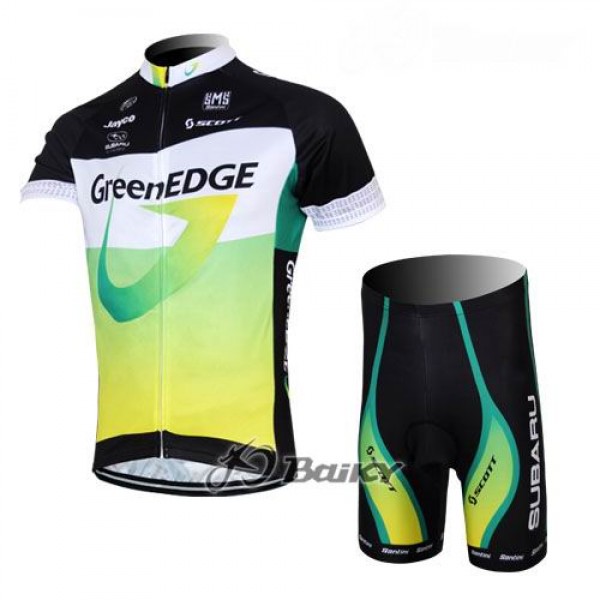 Green Edge Radbekleidung Radtrikot Kurzarm und Fahrradhosen Kurz Grün Green Edge Radbekleidung Radtrikot Kurzarm und Fahrradhosen Kurz Grün