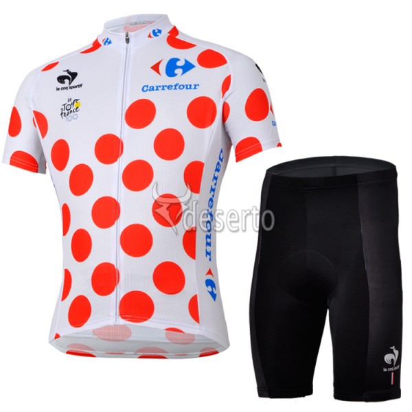 Tour de France Gepunktetes Trikot Radbekleidung Radtrikot Kurzarm und Fahrradhosen Kurz Tour de France Gepunktetes Trikot Radbekleidung Radtrikot Kurzarm und Fahrradhosen Kurz