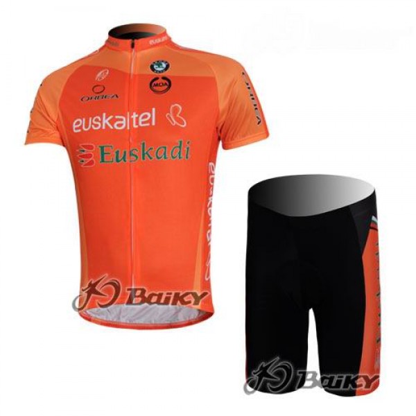 Euskaltel-Euskadi Pro Team Radtrikot Kurzarm Kurz Radhose Kits Orange Euskaltel-Euskadi Pro Team Radtrikot Kurzarm Kurz Radhose Kits Orange