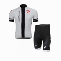 2014 Pinarello Radbekleidung Radtrikot Kurzarm und Fahrradhosen Kurz Schwarz Weiß