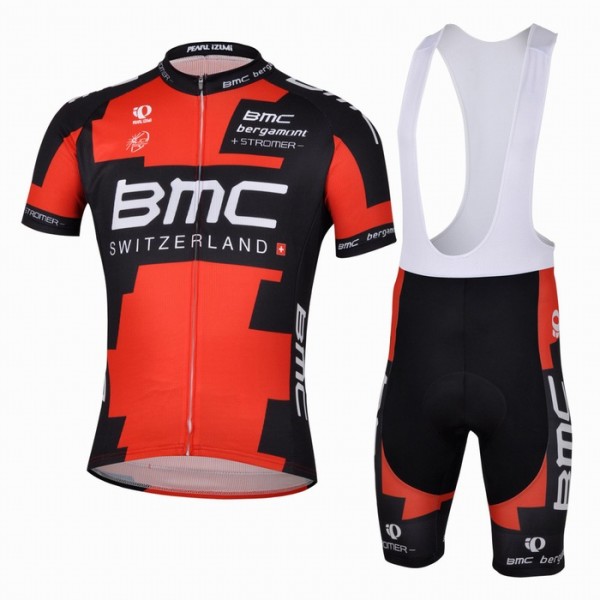 2013 BMC Racing Team Fahrradbekleidung Satz Fahrradtrikot Kurzarm Trikot und Kurz Trägerhose