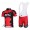 BMC Racing Team Radtrikot Kurzarm Kurz Trägerhose Kits Rot