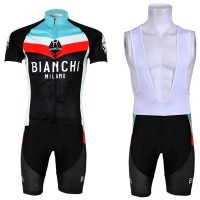 Bianchi Pro Team Radtrikot Kurzarm Kurz Trägerhose Kits