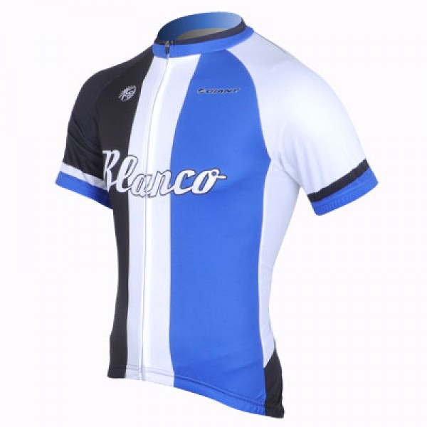 2013 Blanco Giant Radtrikot Kurzarm Blau Weiß Schwarz