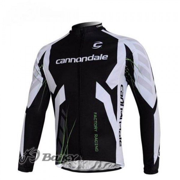 Cannondale Pro Team Fahrradtrikot Langarm Schwarz Weiß