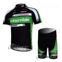 Cannondale Pro Team Radtrikot Kurzarm Kurz Radhose Kits Grün Schwarz