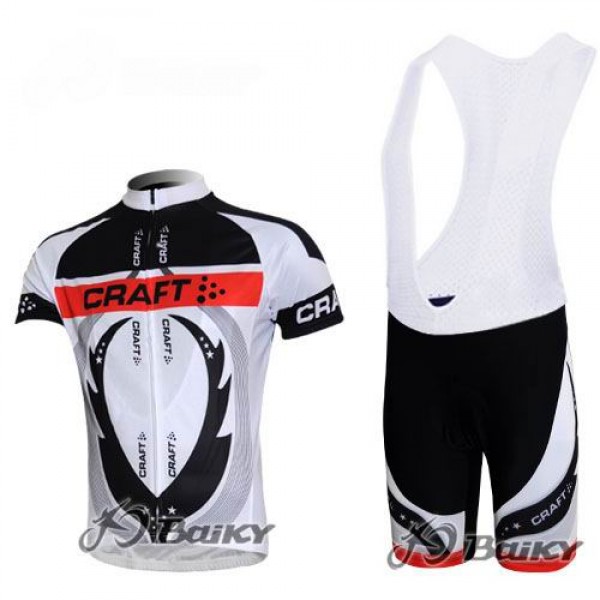 Craft Pro Team Radtrikot Kurzarm Kurz Trägerhose Kits Grau Weiß