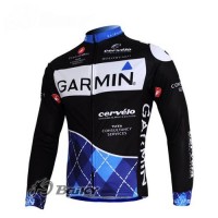 Garmin Cervelo Pro Team Fahrradtrikot Langarm Schwarz