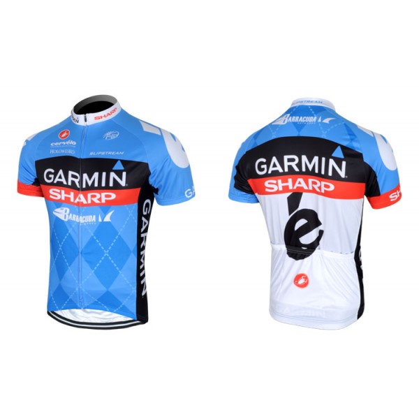 2013 Garmin Sharp Barracuda Cervelo Fahrradbekleidung Satz Fahrradtrikot Kurzarm Trikot und Kurz Trägerhose Blau 2013 Garmin Sharp Barracuda Cervelo Fahrradbekleidung Satz Fahrradtrikot Kurzarm Trikot und Kurz Trägerhose Blau