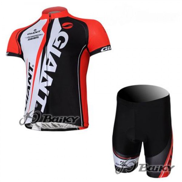 Giant Sram Pro Team Radtrikot Kurzarm Kurz Radhose Kits Rot Weiß Schwarz
