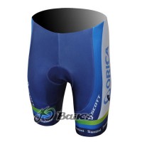 2013 Green Edge ORICA Kurz Radhose Blau 2013