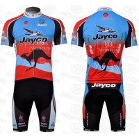 JAYCO Pro Team Radtrikot Kurzarm Kurz Radhose Kits Blau Rot