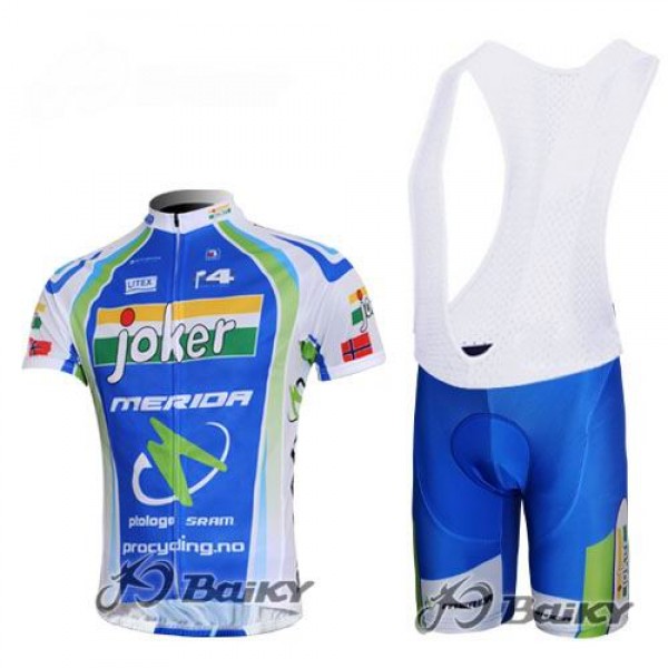 Joker Merida Pro Team Norwegen Radtrikot Kurzarm Kurz Trägerhose Kits Grün