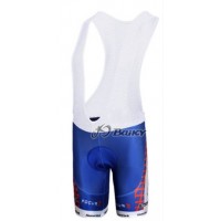 Katusha Russland Kurz Trägerhose Weiß Rot