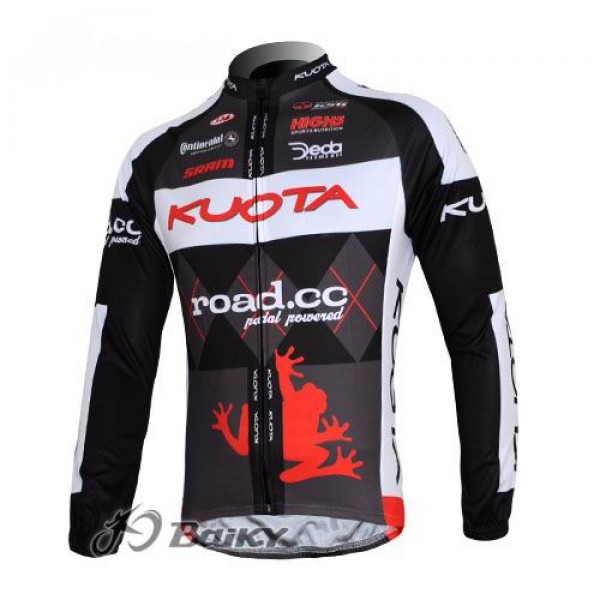 Kuota SRAM Road Pro Team Fahrradtrikot Langarm Schwarz Weiß Kuota SRAM Road Pro Team Fahrradtrikot Langarm Schwarz Weiß