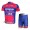 Lampre ISD Pro Team Radtrikot Kurzarm Kurz Radhose Kits Blau Rosa