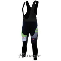 Liquigas Cannondale Pro Team Lang Trägerhose Schwarz Grün