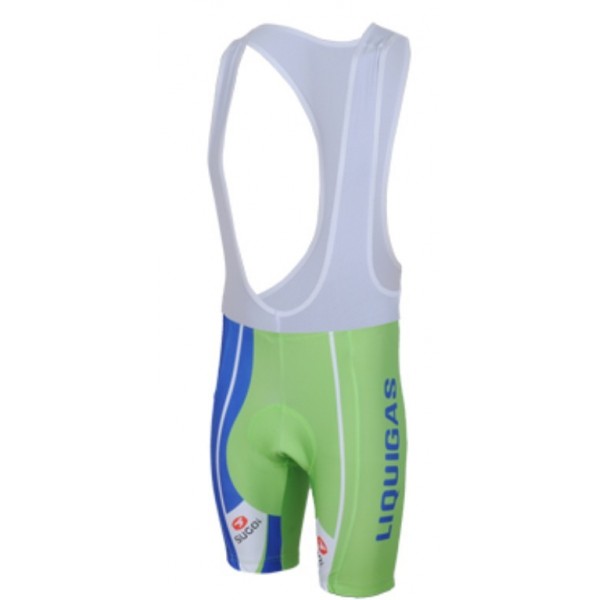 2013 Liquigas Cannondale Pro Team Fahrradbekleidung Satz Fahrradtrikot Kurzarm Trikot und Kurz Trägerhose Grün
