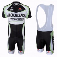 2012 Liquigas Cannondale Pro Team Fahrradbekleidung Satz Fahrradtrikot Kurzarm Trikot und Kurz Trägerhose Schwarz