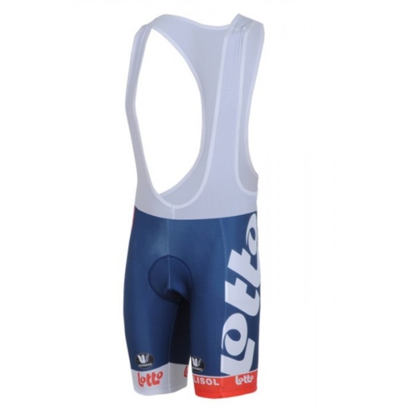 Lotto Belisol Kurz Trägerhose Blau Weiß 2013