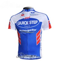 Omega Pharma-Quick Step innergetic Radtrikot Kurzarm Blau Weiß
