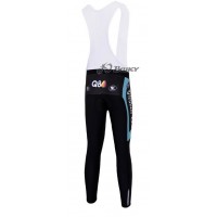 Omega Pharma Quick Step Pro Team Lang Trägerhose Blau Weiß