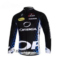Orbea Pro Team Fahrradtrikot Langarm Schwarz Blau