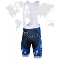 2013 Saxo Bank Tinkoff Pro Team Kurz Trägerhose Dunkel Blau
