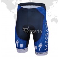 2013 Saxo Bank Tinkoff Pro Team Kurz Radhose Dunkel Blau